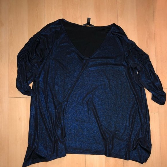 (3/$80) Dark Blue Shimmer Top